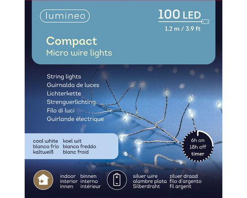 Micro Wire Compact Lights (Cool White, Silver Wire) - image 4