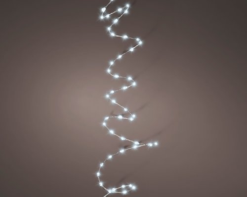 Micro Wire Extra Dense Battery String Lights (Cool White, Silver Wire) - image 1