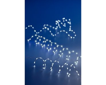 Micro Wire Extra Dense Battery String Lights (Cool White, Silver Wire) - image 4