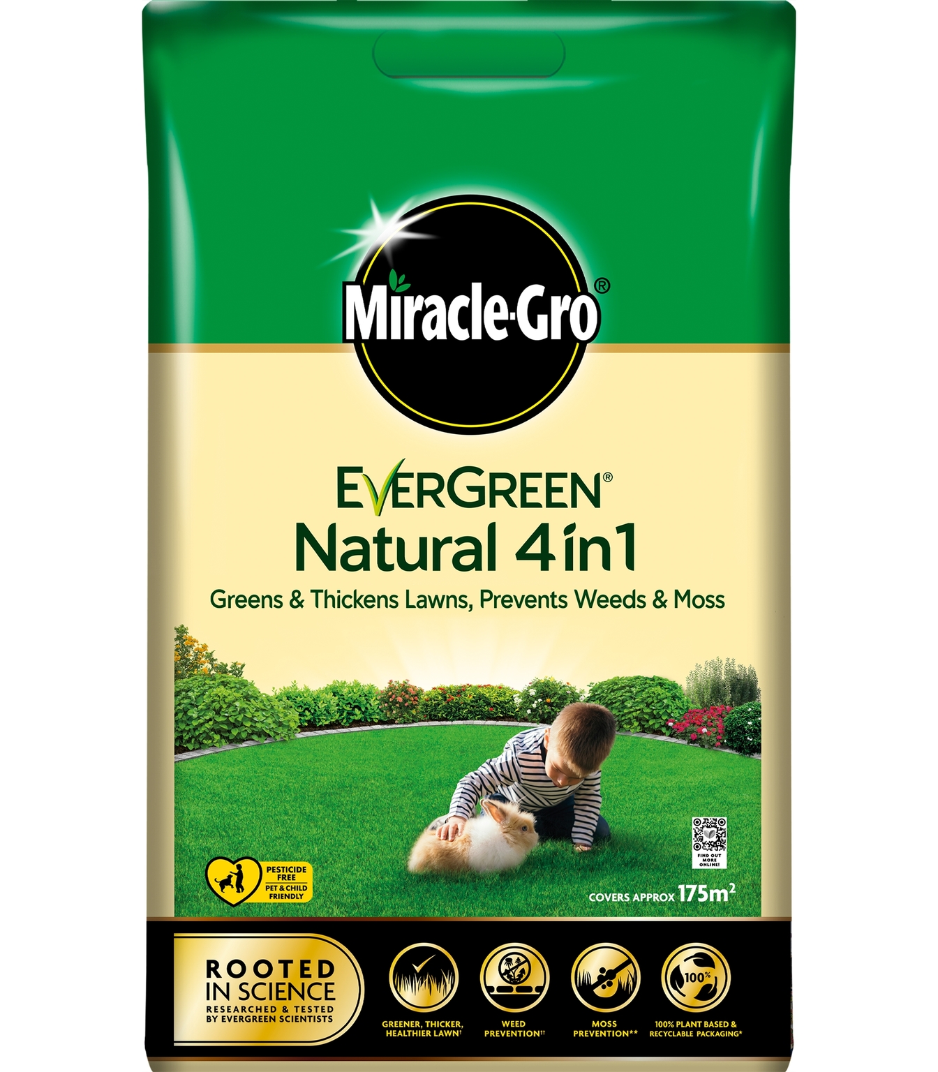 Miracle Gro Natural 4IN1 Lawn Care 7Kg Stewarts Garden Centre