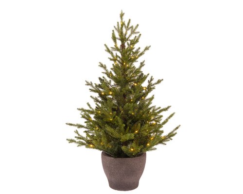 Norway Potted Pre-Lit Artificial Christmas Tree (4ft 120cm) - image 1