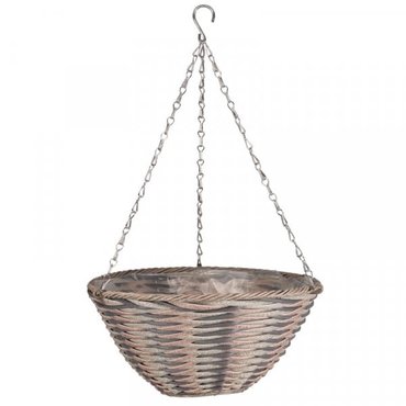 Oceana Faux Rattan Basket 14" - image 1