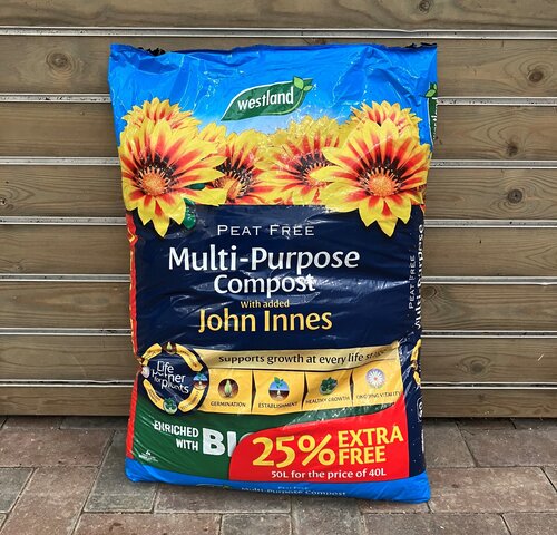 Peat Free Multi Purpose with John Innes 40L + 25% Extra Free (= 50 Litres)