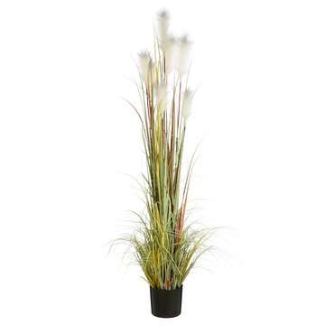 Plume Grass Foxtail White Artificial Plant