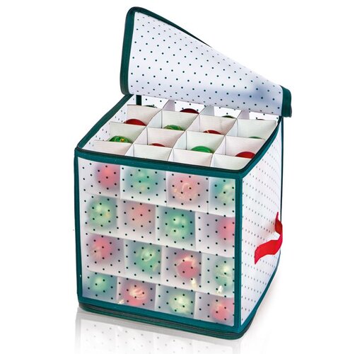 Premier Ornament Storage Box Green 64pc 30cm - image 2