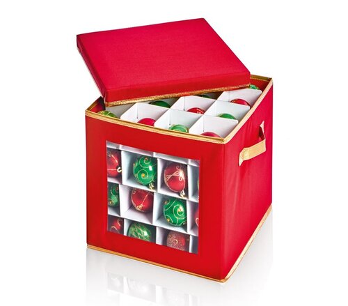 Premier Ornament Storage Box Red 64pc 31cm - image 2