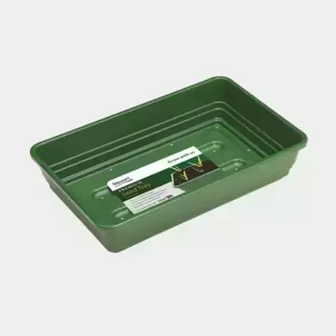 Premium Seed Tray 38cm w/Holes Dark Green