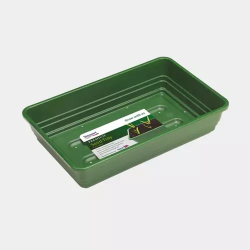 Premium Seed Tray 52cm w/Holes Dark Green