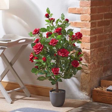 Faux Regent's Rose Ruby Red 80cm - image 1