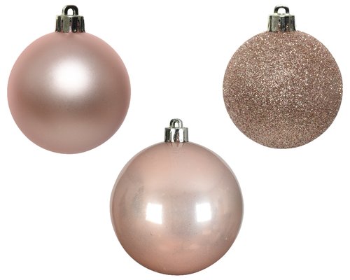 Shatterproof Ball x 10 Blush Pink 6cm - image 3