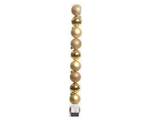 Shatterproof Ball x 10 Gold 6cm - image 1