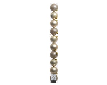 Shatterproof Ball x 10 Pearl 6cm - image 1