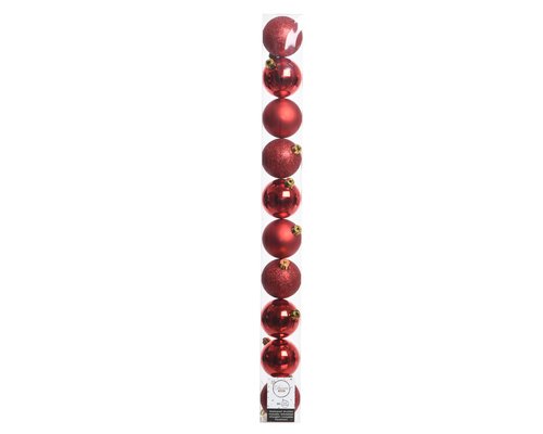 Shatterproof Ball x 10 Red 6cm - image 1