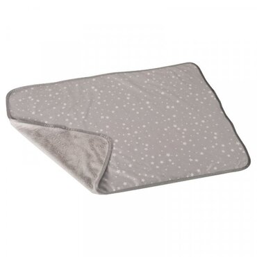 Silver Star Faux Comforter Lge - image 1