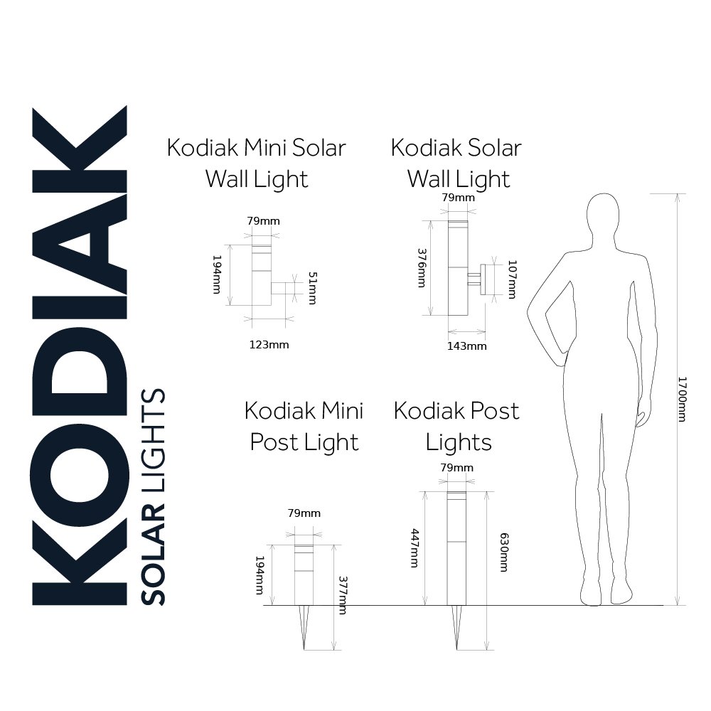 kodiak solar wall light