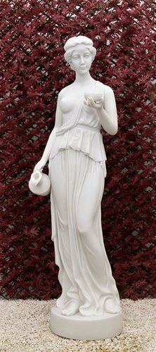 Statue Hebe Goddess XL White