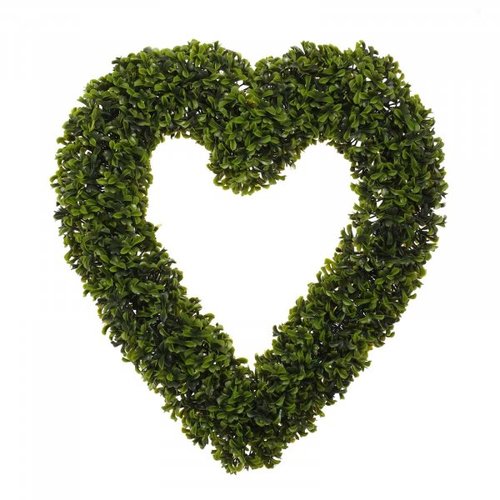 Faux Topiary Boxwood Heart - image 3
