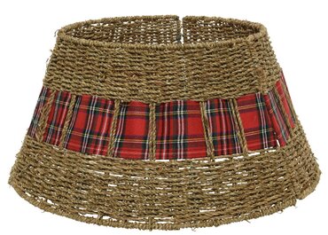 Tree Ring Sea Grass with hinge & red tartan band large 70cm - image 1