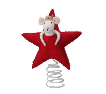 Tree Top Star Wool Mouse