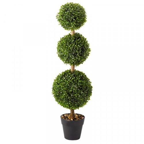 Faux Trio Topiary Tree 80cm - image 2