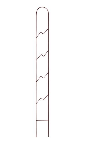 VegTrellis Tower 120cm Red Wine - image 1