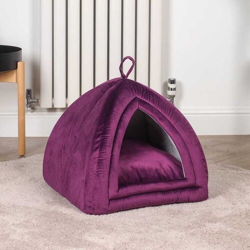 Velvet Cat Igloo Mulberry 40x40x35cm - image 1