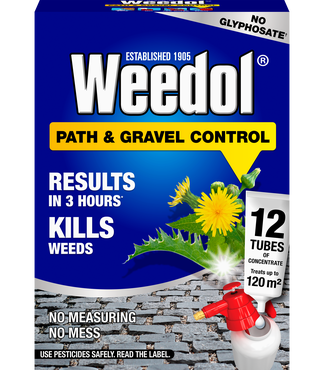 Weedol Path/Gravel Weedkiller Concentrate 12 Tubes Glyphosate Free