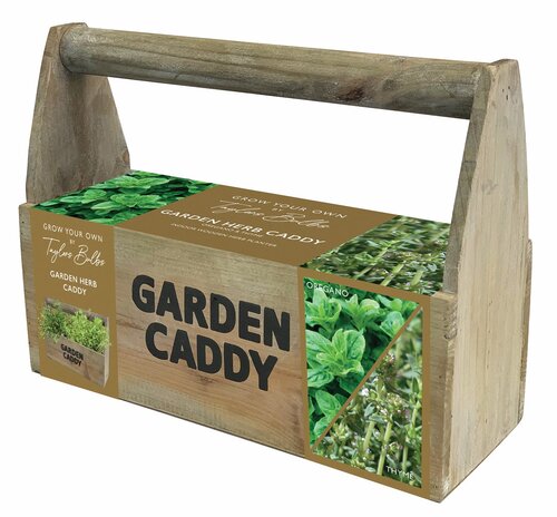 Wooden Garden Caddy Herbs