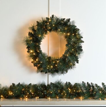 Wreath with Firefly lights 60cm Battery Operated