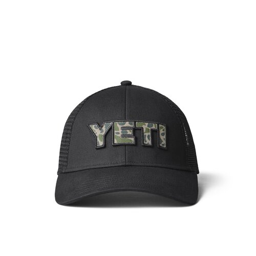 YETI Black Camo Logo Trucker Hat - image 1