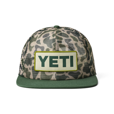 YETI Camo Flat Brim Mesh Hat