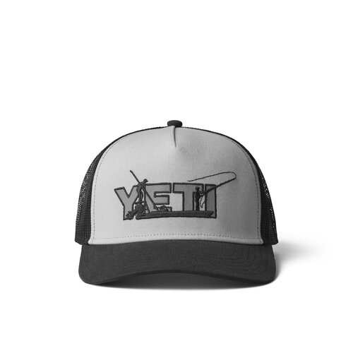 YETI Gray/Black Skiff Trucker Hat