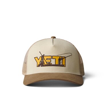 YETI Khaki/Alpine Yellow Skiff Trucker Hat