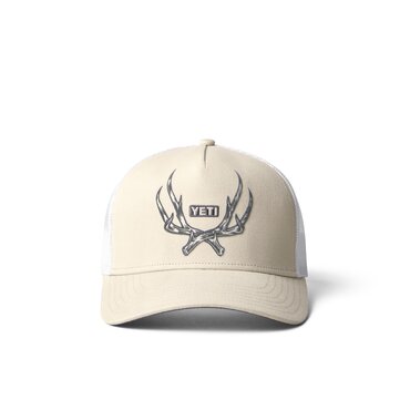 YETI Light Khaki Antler Badge Hat