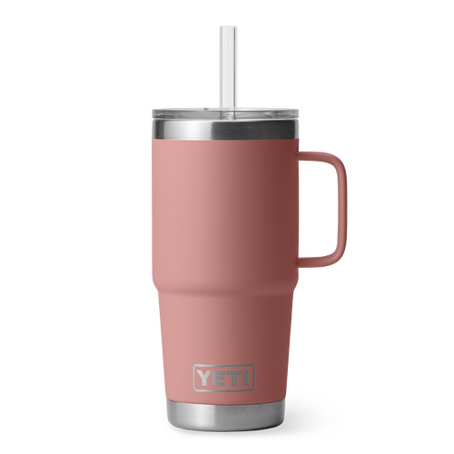 YETI Rambler 25oz Straw Mug Sandstone Pink