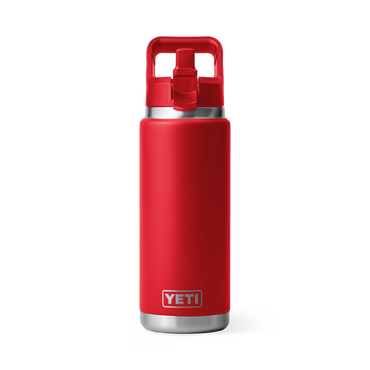 YETI Rambler 26oz Colour Straw Bottle Rescue Red