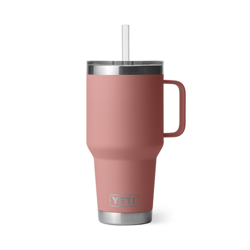 YETI Rambler 35oz Straw Mug Sandstone Pink