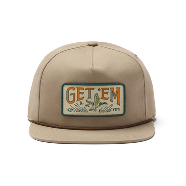 YETI Taupe Get Em Flat Brim Snapback