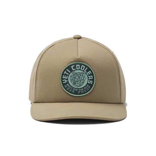 YETI Taupe Woven Flat Brim Snapback