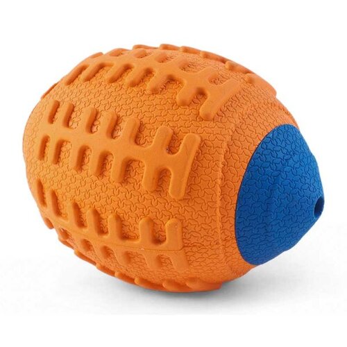 Zoon 9cm Squeaky Rugger Rubber - image 1